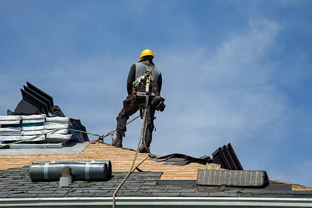 Professional Storm Damage Roof Repair technician working in Moroni, UT